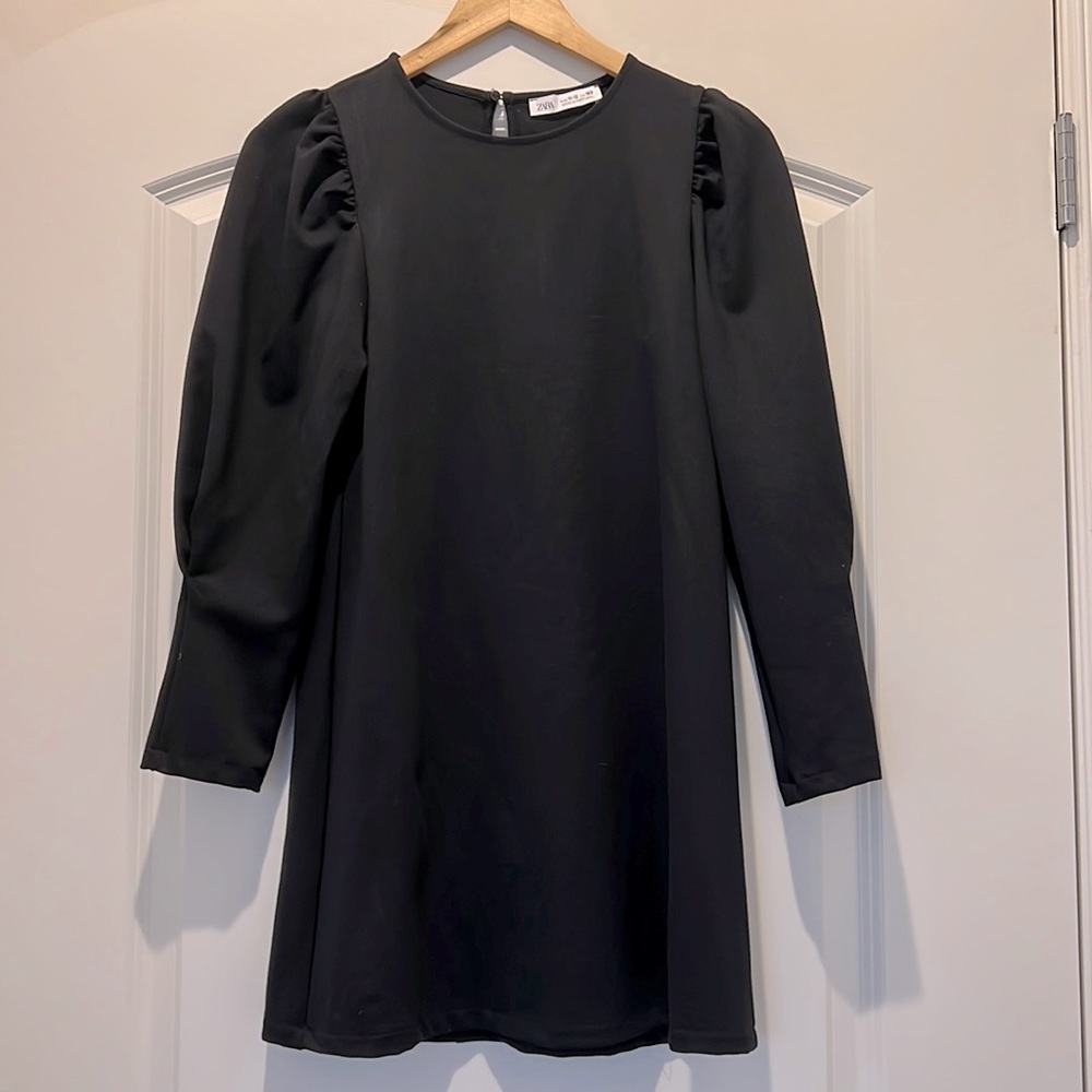 Zara girls puff sleeve dress